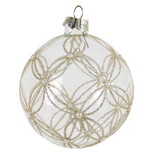Glitter Pearl Gold Beaded Bauble - image 1