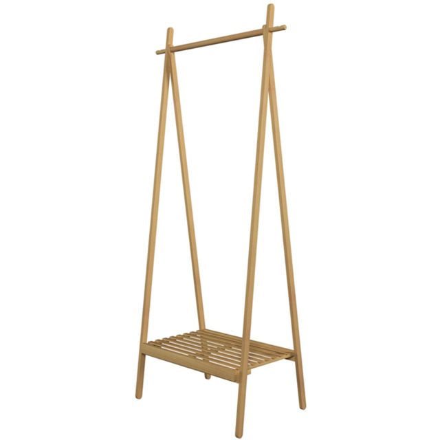 Living Elements Single Shelf Bamboo Foldable Garment Rack - image 1