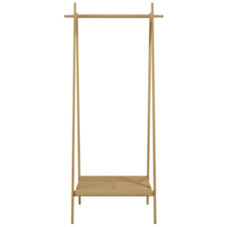 Living Elements Single Shelf Bamboo Foldable Garment Rack - thumbnail 3