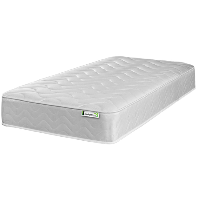 Starlight Beds Small Single Grey Hybrid Memory Foam Spring Mattress - image 1
