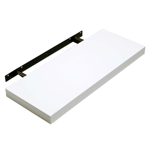 My Home Gloss White Floating Shelf Kit 90cm