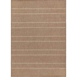 Yard Pentle Natural Jute Effect Indoor and Outdoor Rug 120 x 120cm - thumbnail 1