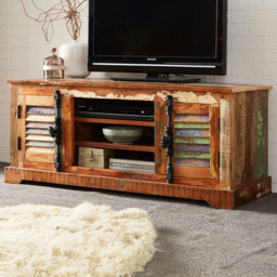 Brooklyn Camea 2 Door 3 Shelf Wooden TV Cabinet