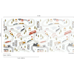 Grandeco Roomblush Cars 6 Lane Wall Mural - thumbnail 4