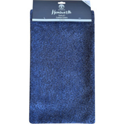 Hemsworth Boucle 2pk Cushion Cover Blue - thumbnail 1