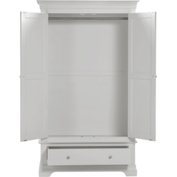 Seconique Bordeaux 2 Door Pebble Grey Wardrobe - thumbnail 3