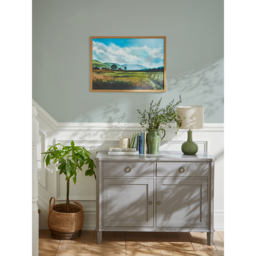 Laura Ashley Countryside Scene Wooden Frame Wall Art 50 x 70cm - thumbnail 2
