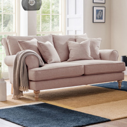 Eastwood Faro 2 Seater Small Soft Pink Sofa