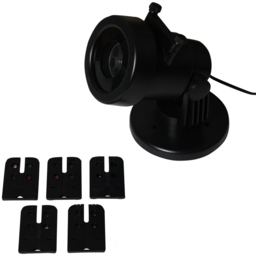 Black 4 Bright White LED Christmas Projector Light - thumbnail 2