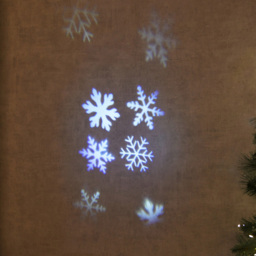 Black 4 Bright White LED Christmas Projector Light - thumbnail 3