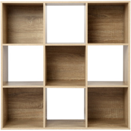 Jane 9 Shelf Oak Cube Storage Unit - thumbnail 2