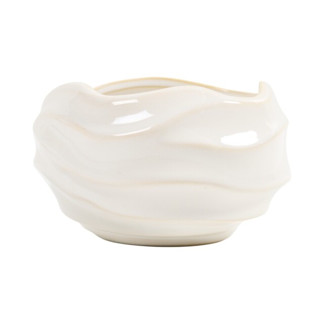 Nori Ceramic Crackle Wick Candle Cream - image 1
