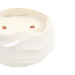 Nori Ceramic Crackle Wick Candle Cream - thumbnail 3