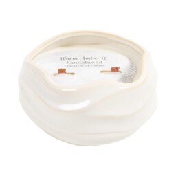 Nori Ceramic Crackle Wick Candle Cream - thumbnail 2