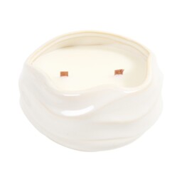 Nori Ceramic Crackle Wick Candle Cream - thumbnail 4