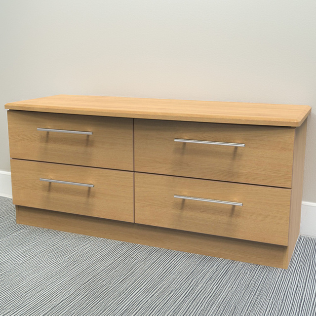Crowndale Sherwood Modern Oak 4 Drawer TV Unit - image 1