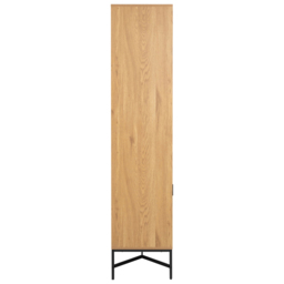 Florence Jaipur Wild Oak 4 Door and 6 Shelf Display Cabinet - thumbnail 4