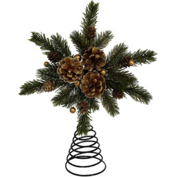 Green Pinecone Christmas Tree Topper