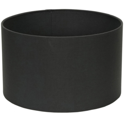 ValueLights Reni Small Charcoal Fabric Drum Shade - thumbnail 1