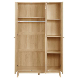 Birlea Herringford 3 Door Oak Mirrored Wardrobe - thumbnail 3