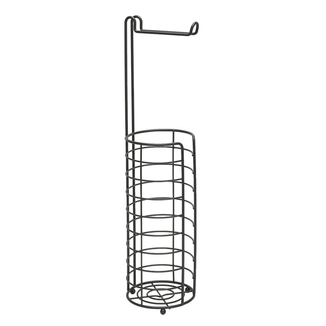 Bathstore Cool Grey Round Wire Toilet Roll Holder