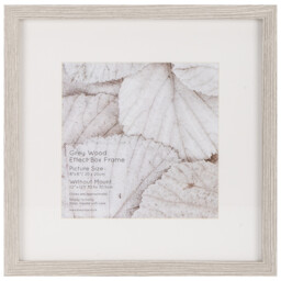 The Port. Co Gallery Grey Wood Effect Box 12 x 12 inch Photo Frame