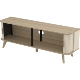 Mateo Sliding Door TV Unit Neutral - thumbnail 2