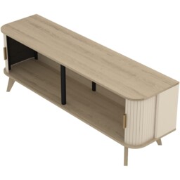 Mateo Sliding Door TV Unit Neutral - thumbnail 4