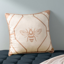 furn. Bee Deco Champagne Geometric Cushion - thumbnail 2