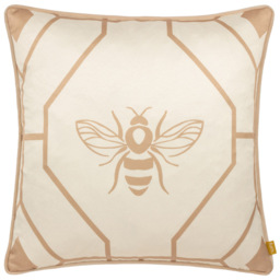 furn. Bee Deco Champagne Geometric Cushion - thumbnail 1