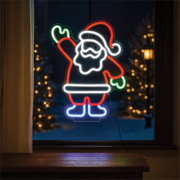 Xmas Haus Neon LED Santa 29 x 17cm - thumbnail 3