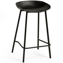 Julian Bowen Renzo Black Bar Stool Set of 2 - thumbnail 3