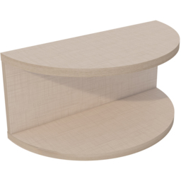 Decorotika Bella Cottonbeige Single Shelf Floating Bedside Stand - thumbnail 3