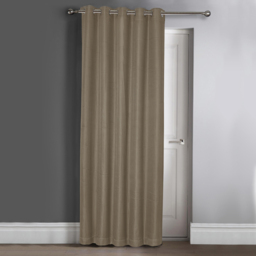 Velosso Waffle Natural Blackout Door Curtains 214 x 117cm