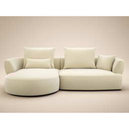 SOLACE+CO Lia 2 Seater Beige Chenille Large Sofa - thumbnail 3
