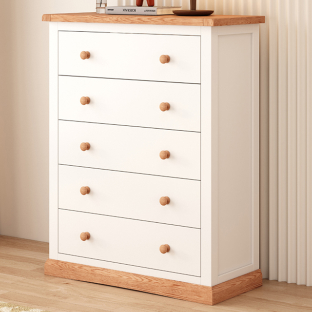 Cabinet Bits Trevi 5 Drawer Chest of Drawers with Wooden Knob - image 1