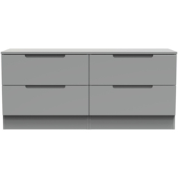 Crowndale Milan Dusk Grey 4 Drawer Bed Box Ready Assembled - thumbnail 2