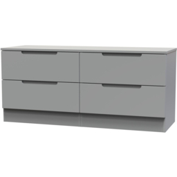 Crowndale Milan Dusk Grey 4 Drawer Bed Box Ready Assembled - thumbnail 4