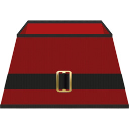 St Helens Red and Black Santa Belt Christmas Tree Skirt 25 x 48cm