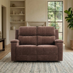 Ledbury 2 Seater Recliner Sofa Dark Brown - thumbnail 1