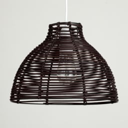 ValueLights Lobster Brown Pot Basket Weave Pendant Shade - thumbnail 3