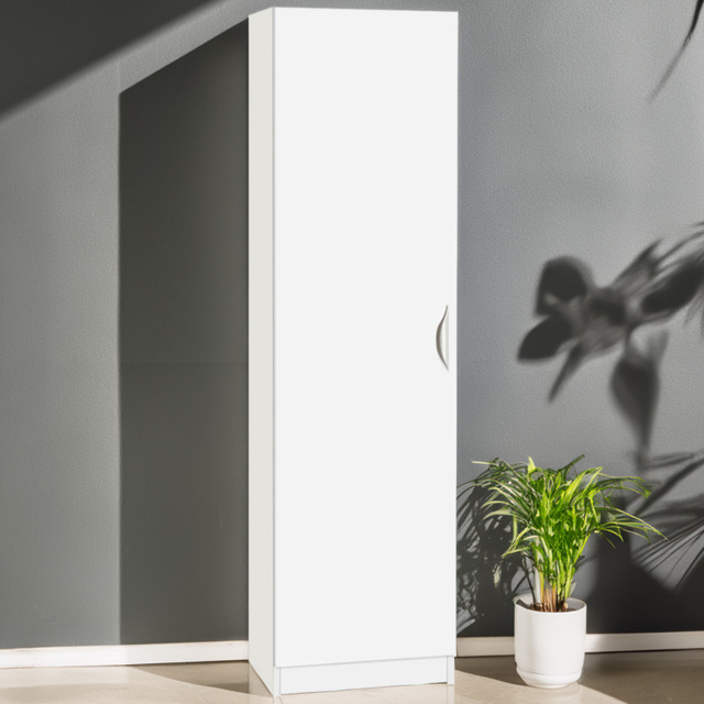 R White Cabinets White Single Door Tall Cupboard - image 1