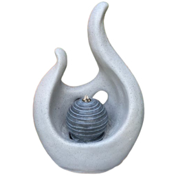 Tranquillity Abstract Flame Garden Decor - thumbnail 1