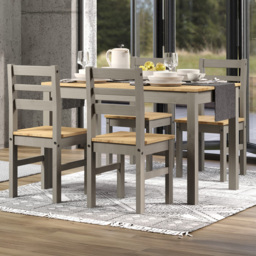 Core Products Corona Linea 4 Seater Grey Dining Set - thumbnail 1