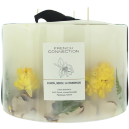 French Connection Botanical Collection Lemon Neroli and Cedarwood Scented Candle
