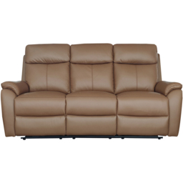Aspire Kingsmere 3 Seater Tan Power Recliner Sofa - thumbnail 3
