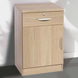 R White Cabinets Brown Single Door Single Drawer Cupboard