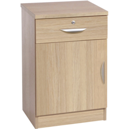 R White Cabinets Brown Single Door Single Drawer Cupboard - thumbnail 2