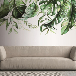 A.S Creation Watercolour leaves Digital Wall Mural - thumbnail 1