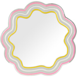 Flower Silhouette Neon Mirror - thumbnail 1